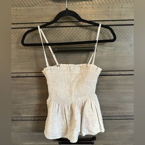 Beige Removable Strap Abercrombie and Fitch Tank Top Sz Small